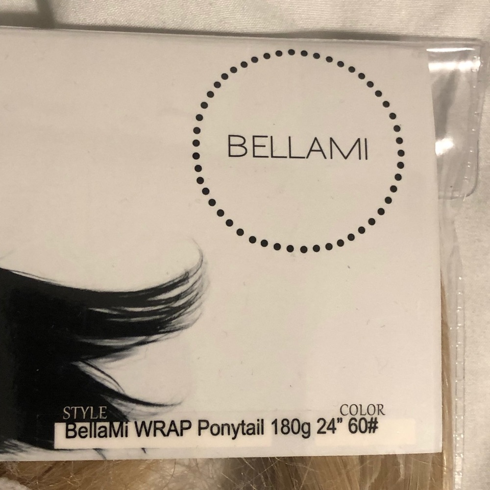 Faux Wrap Pony Tail - Ash Blonde 24” Long